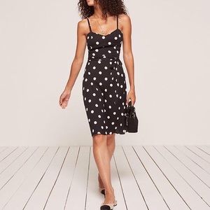 Reformation Polka Dot Bessie Dress in Dot, Size 2